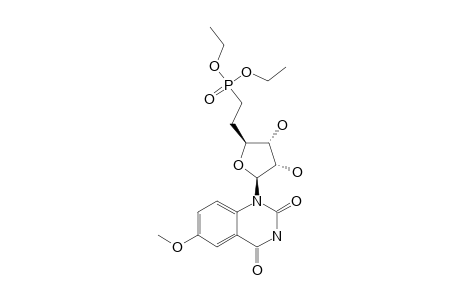 DIETHYL-[2-[(2R,3S,4R,5R)-5-(6-METHOXY-2,4-DIOXO-3,4-DIHYDROQUINAZOLIN-1(2H)-YL)-3,4-DIHYDROXY-TETRAHYDROFURAN-2-YL]-ETHYL]-PHOSPHONATE
