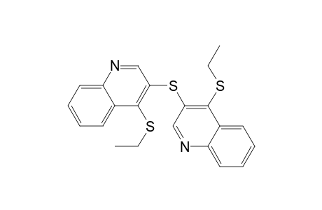 4-(ethylthio)-3-[[4-(ethylthio)-3-quinolinyl]thio]quinoline