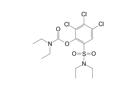 Carbamic acid, diethyl-2,3,4-trichloro-6-(n-N-diethylsulfamoyl)-, phenyl ester