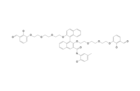 2,2'-BIS-[2-[2-[2-(3-FORMYL-2-HYDROXYPHENOXY)-ETHOXY]-ETHOXY]-ETHOXY]-N-(2-HYDROXY-5-METHYLPHENYL)-[1,1'-BINAPHTHALENE]-3-CARBOXAMIDE