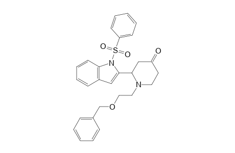 1-(2-benzoxyethyl)-2-(1-besylindol-2-yl)-4-piperidone