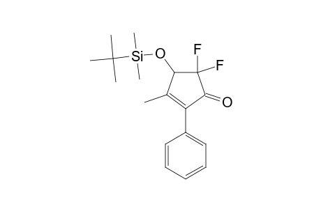 4-(TERT.-BUTYLDIMETHYLSILYLOXY)-5,5-DIFLUORO-3-METHYL-2-PHENYL-2-CYCLOPENTEN-1-ONE