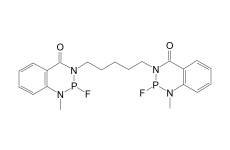 1,5-Bis(5,6-benzo-1-methyl-2-fluoro-1,3,2-diazaphosphorin-4-on-3-yl)pentane
