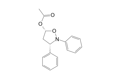 5-Isoxazolidinol, 2,3-diphenyl-, acetate (ester), cis-
