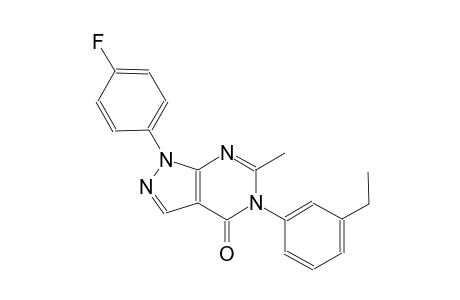 4H-pyrazolo[3,4-d]pyrimidin-4-one, 5-(3-ethylphenyl)-1-(4-fluorophenyl)-1,5-dihydro-6-methyl-