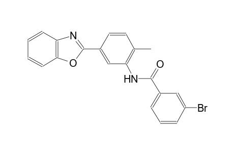 benzamide, N-[5-(2-benzoxazolyl)-2-methylphenyl]-3-bromo-