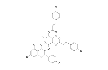 KAEMPFEROL_3-O-ALPHA-L-[2-(Z)-PARA-COUMAROYL-4-(E)-PARA-COUMAROYL]-RHAMNOPYRANOSIDE