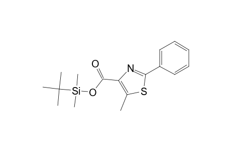 5-Methyl-2-phenyl-1,3-thiazole-4-carboxylic acid, tert-butyldimethylsilyl ester