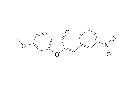 3(2H)-Benzofuranone, 6-methoxy-2-[(3-nitrophenyl)methylene]-, (E)-
