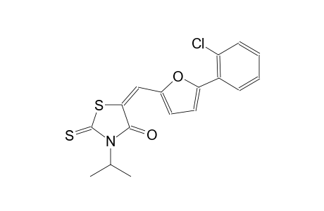 (5E)-5-{[5-(2-chlorophenyl)-2-furyl]methylene}-3-isopropyl-2-thioxo-1,3-thiazolidin-4-one