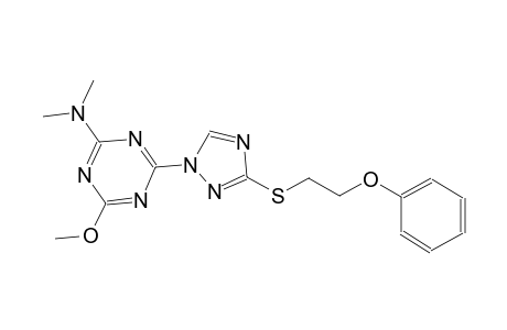 1,3,5-triazin-2-amine, 4-methoxy-N,N-dimethyl-6-[3-[(2-phenoxyethyl)thio]-1H-1,2,4-triazol-1-yl]-