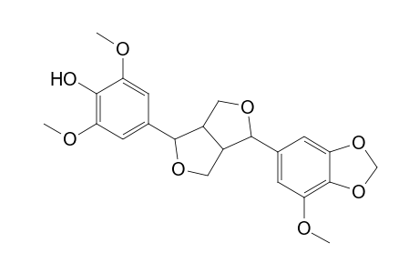 2-[5'-Methoxy-3',4'-(methylenedioxy)phenyl]-6-[4"-hydroxy-3",5"-dimethoxyphenyl]-3,7-dioxabicyclo[3.3.0]octane