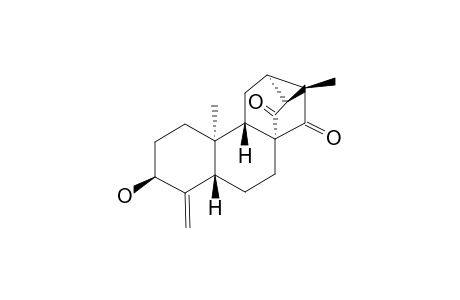 3.beta.-hydroxy-19-nor-(ent)-trachylob-4(18)-ene-14,15-dione