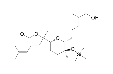 2-Penten-1-ol, 2-methyl-5-[tetrahydro-6-[1-(methoxymethoxy)-1,5-dimethyl-4-hexenyl]-3-methyl-3-[(trimethylsilyl)oxy]-2H-pyran-2-yl]-, [2R-[2.alpha.(E),3.beta.,6.alpha.(S*)]]-
