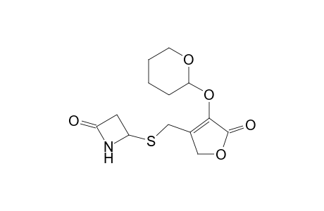 2-Azetidinone, 4-[[[2,5-dihydro-5-oxo-4-[(tetrahydro-2H-pyran-2-yl)oxy]-3-furanyl]methyl]thio]-