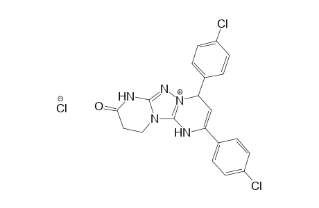 2,4-Bis(4-chlorophenyl)-8-oxo-1,4,7,8,9,10-hexahydro[1,2,4]triazolo[1,5-a:4,3-a']dipyrimidin-5-ium chloride