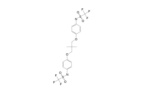 1,3-BIS-(4-TRIFLUOROMETHYLSULFONAMIDOPHENOXY)-2,2-DIMETHYLPROPANE