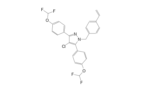 4-chloro-3,5-bis[4-(difluoromethoxy)phenyl]-1-(4-vinylbenzyl)-1H-pyrazole