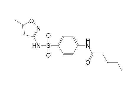 pentanamide, N-[4-[[(5-methyl-3-isoxazolyl)amino]sulfonyl]phenyl]-