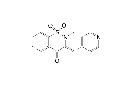4H-1,2-benzothiazin-4-one, 2,3-dihydro-2-methyl-3-(4-pyridinylmethylene)-, 1,1-dioxide, (3Z)-