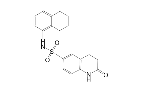 2-oxo-N-(5,6,7,8-tetrahydro-1-naphthalenyl)-1,2,3,4-tetrahydro-6-quinolinesulfonamide