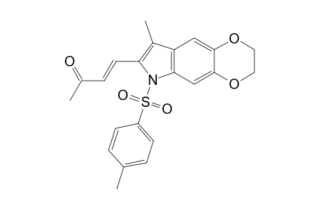(3E)-4-[8-Methyl-6-(4-methyl-phenyl)sulfonyl-2,3-dihydro-6H-[1,4]dioxino[2,3-f]indol-7-yl]-but-3-en-2-one
