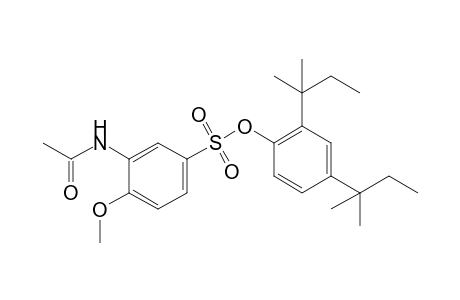 N-acetyl-4-methoxymetanilic acid, 2,4-di-tert-pentyl ester