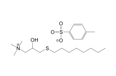 2-hydroxy-N,N,N-trimethyl-3-(octylsulfanyl)-1-propanaminium 4-methylbenzenesulfonate