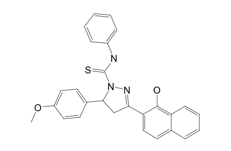 3-(1-HYDROXY-NAPHTHALEN-2-YL)-5-(4-METHOXYPHENYL)-N-PHENYL-PYRAZOLINE-1-CARBOTHIOAMIDE