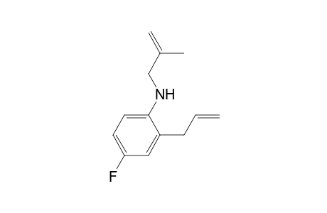 2-Allyl-4-fluoro-N-(2-methylallyl)aniline