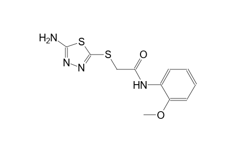 2-[(5-amino-1,3,4-thiadiazol-2-yl)sulfanyl]-N-(2-methoxyphenyl)acetamide