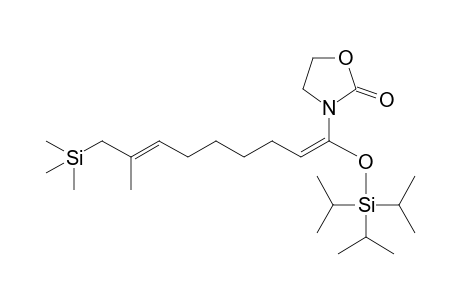3-(8-Methyl-1-triisopropylsilyloxy-9-trimethylsilylnona-1,7-dienyl)oxazolidin-2-one