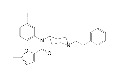 N-(3-Iodophenyl)-5-methyl-N-[1-(2-phenylethyl)piperidin-4-yl]furan-2-carboxamide