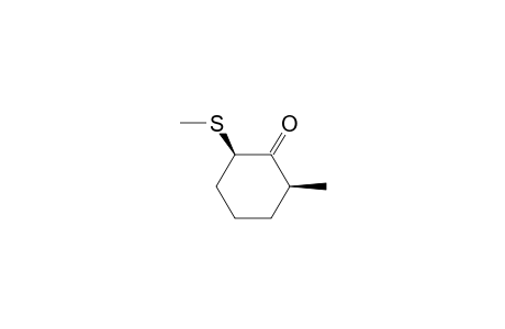(2S*,6R*)-2-Methyl-6-(methylthio)cyclohexanone