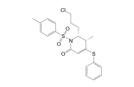 cis-6-(3-Chloropropyl)-5-methyl-4-(phenylthio)-1-tosyl-1,2,5,6-tetrahydro-2-pyridinone