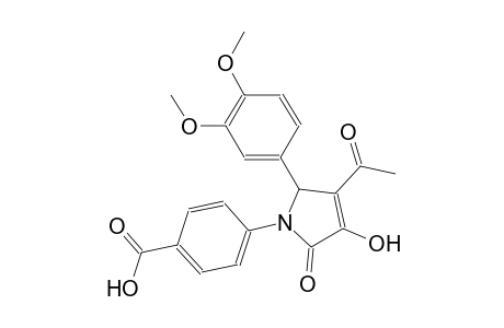 4-[3-acetyl-2-(3,4-dimethoxyphenyl)-4-hydroxy-5-oxo-2,5-dihydro-1H-pyrrol-1-yl]benzoic acid