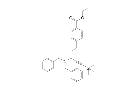 Ethyl 4-[3-(Dibenzylamino)-5-(trimethylsilyl)-4-pentynyl]benzoate