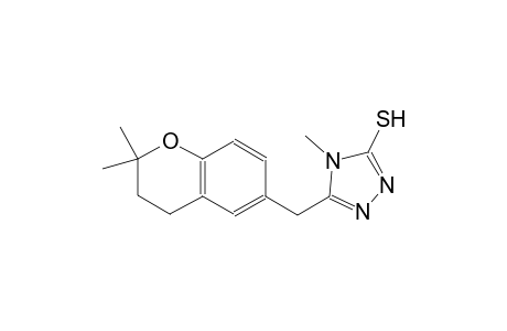 4H-1,2,4-triazole-3-thiol, 5-[(3,4-dihydro-2,2-dimethyl-2H-1-benzopyran-6-yl)methyl]-4-methyl-