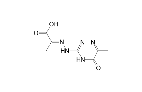 propanoic acid, 2-[(4,5-dihydro-6-methyl-5-oxo-1,2,4-triazin-3-yl)hydrazono]-, (2E)-