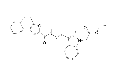 ethyl (2-methyl-3-{(E)-[(naphtho[2,1-b]furan-2-ylcarbonyl)hydrazono]methyl}-1H-indol-1-yl)acetate
