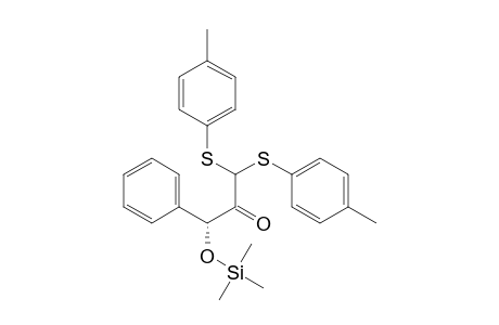2-Propanone, 1,1-bis[(4-methylphenyl)thio]-3-phenyl-3-[(trimethylsilyl)oxy]-, (R)-