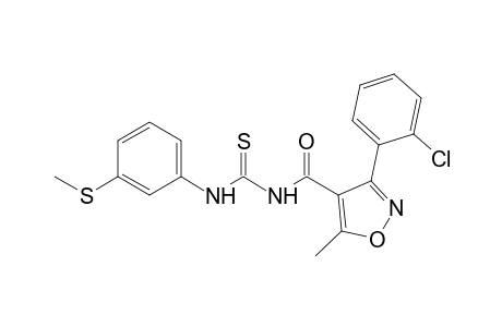 1-{[3-(o-chlorophenyl)-5-methyl-4-isoxazolyl]carbonyl}-3-[m-(methylthio)phenyl]-2-thiourea