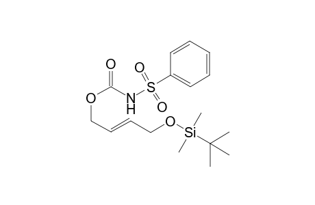 (E)-4-((tert-butyldimethylsilyl)oxy)but-2-en-1-yl phenylsulfonylcarbamate