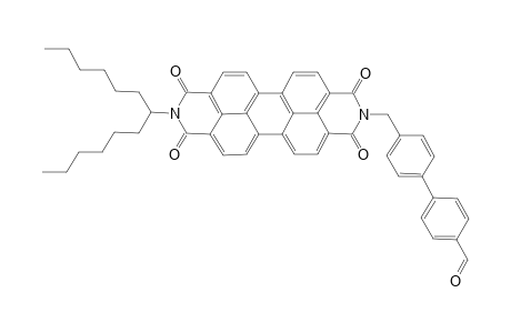4'-[9'-(1"-Hexylheptyl)-1',3',8',10'-tetraoxo-3',8',9',10'-tetrahydro-1H-anthra[2,1,9-def : 6,5,10-d',e',f ']diisoquinoline-2'-ylmethyl]-biphenyl-4-carbaldehyde