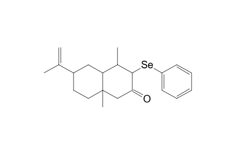1,5-Dimethyl-8-(1'-methylethenyl)-4-(phenylseleno)bicyclo[4.4.0]decan-3-one