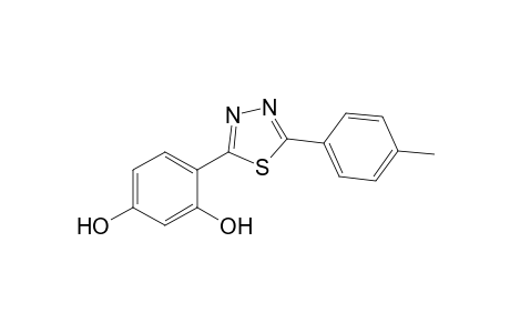 2-(2',4'-Dihydroxyphenyl)-5-(p-methylphenyl)-1,3,4-thiadiazole