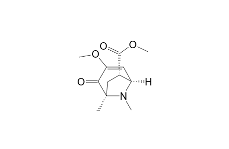 (1R*,5R*,6S*)-1,8-Dimethyl-3-methoxy-6-exo-(methoxycarbonyl)-8-azabicyclo[3.2.1]oct-3-en-2-one
