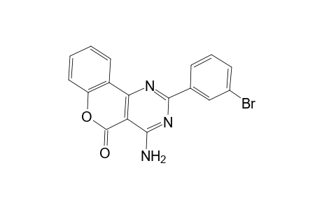 5H-Benzo[b]pyrimido[4,5-d]oxin-5-one,4-amino-2-(3-bromophenyl)-