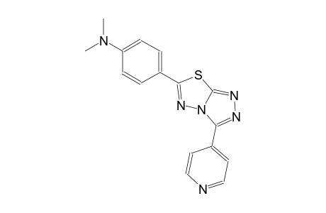 N,N-dimethyl-4-[3-(4-pyridinyl)[1,2,4]triazolo[3,4-b][1,3,4]thiadiazol-6-yl]aniline