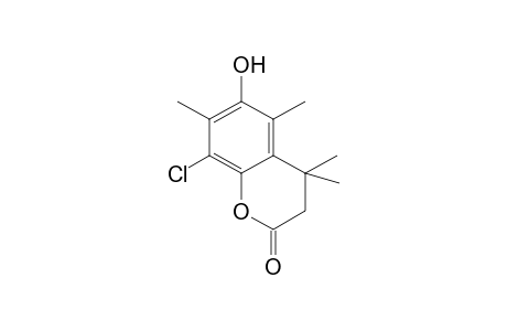 8-Chloro-6-hydroxy-4,4,5,7-tetramethylchroman-2-one